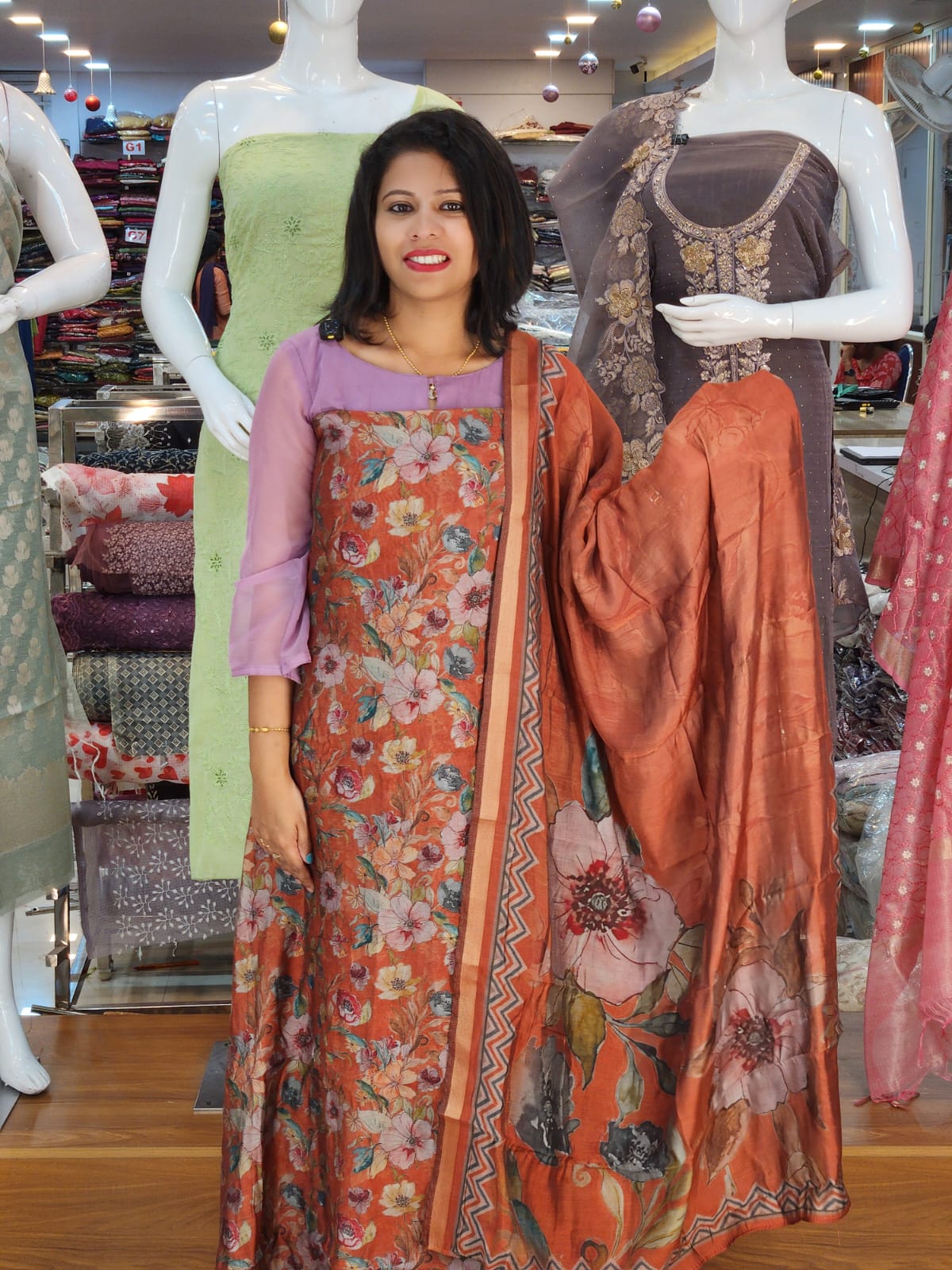 PREMIUM VISCOSE MAHESWARI SILK SALWAR SUITS @1440/- N2851