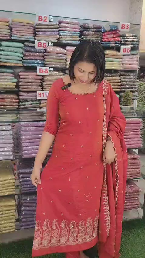 STYLISH TWO TONE SILK SALAWAR SUITS  @1195/- N2573